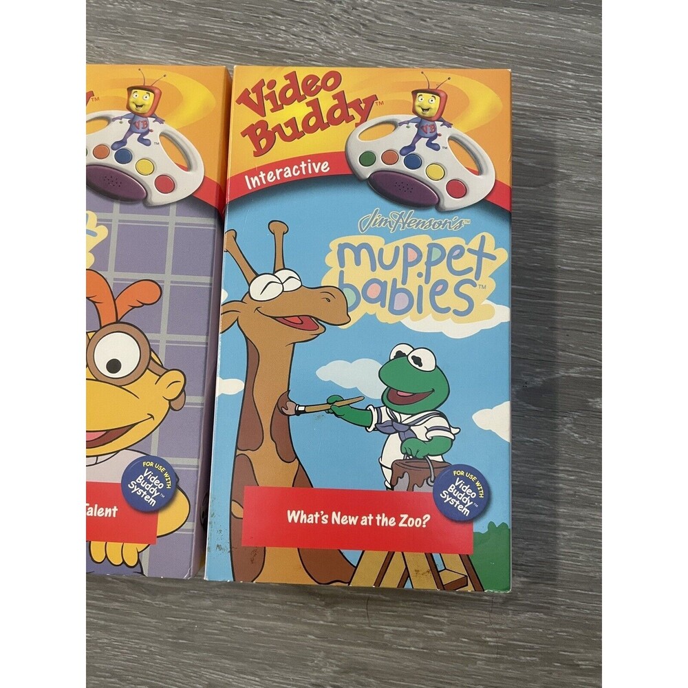 Video Buddy Muppet Babies Whats New At The Zoo Scooters Talent Lot Of 2 VHS 1999 - Picture 3 of 8